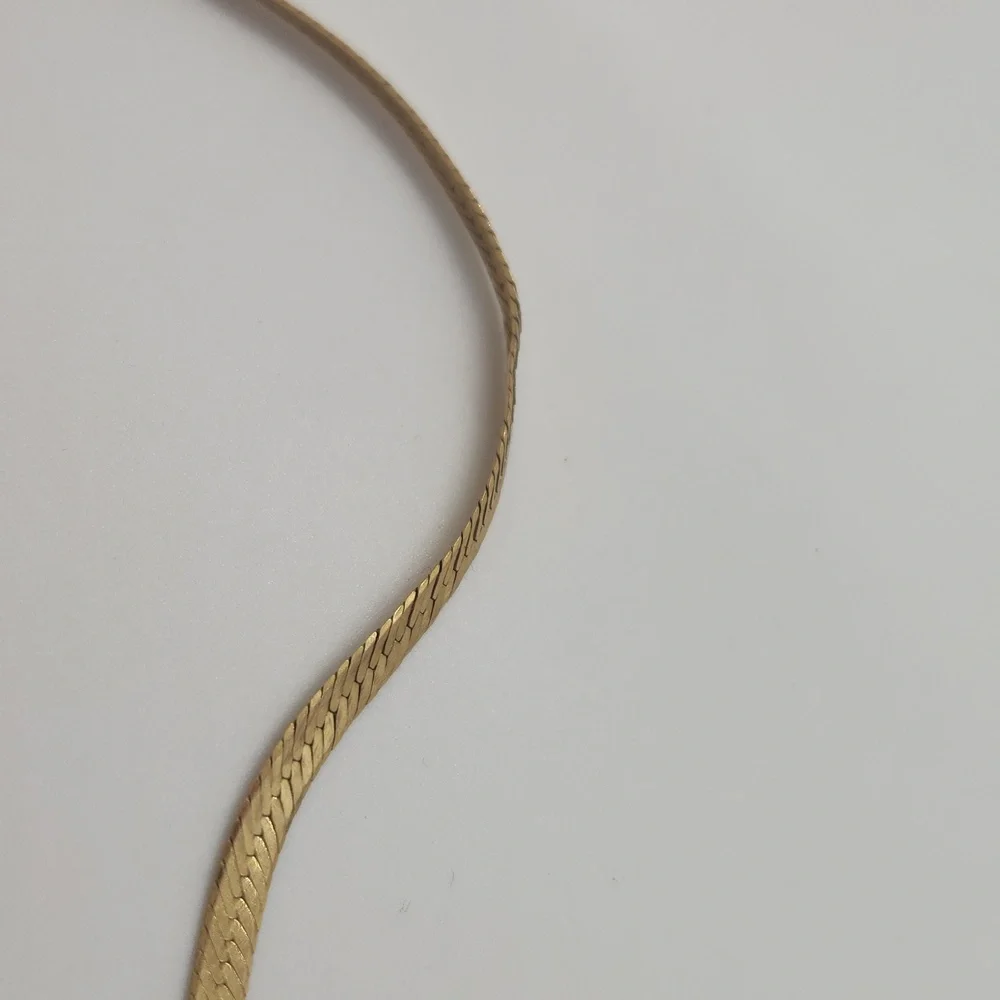 Vintage 14k Herringbone bracelet - Picture 6 of 8